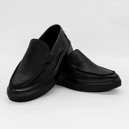 Mocasini Barbati din piele naturala H0879-6X Negru | Mels » Reina.Ro