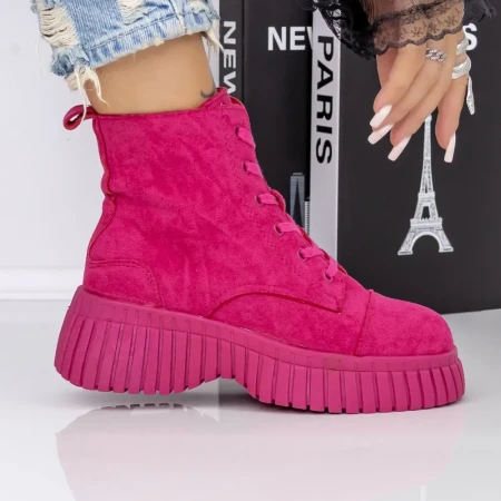 Ghete Dama cu Platforma 3AL87 Piersica | Mei » Reina.Ro