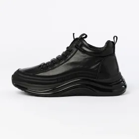 Pantofi sport Barbati din piele naturala M668 Negru | Ad... » Reina.Ro