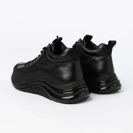 Pantofi sport Barbati din piele naturala M668 Negru | Ad... » Reina.Ro