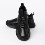 Pantofi sport Barbati din piele naturala M668 Negru | Ad... » Reina.Ro