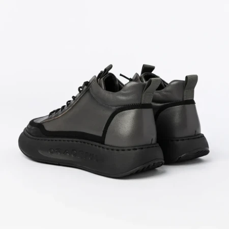 Ghete barbati din piele naturala A661 Gri | Advancer » Reina.Ro