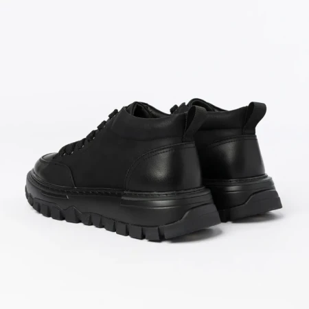 Ghete barbati din piele naturala 88808B Negru | Advancer » Reina.Ro