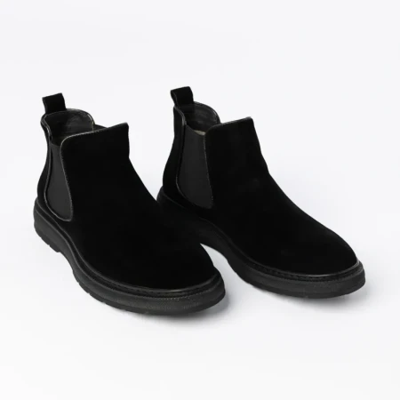 Ghete barbati din piele naturala AL212-A21 Negru | Advancer » Reina.Ro