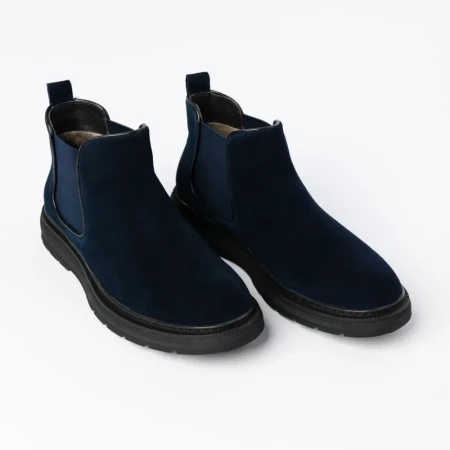 Ghete barbati din piele naturala AL212-A21 Albastru | Ad... » Reina.Ro