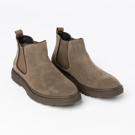 Ghete barbati din piele naturala AL212-A21 Gri | Advancer » Reina.Ro