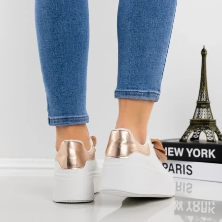 Pantofi Sport Dama cu Platforma YH26 Champagne | Givana » Reina.Ro