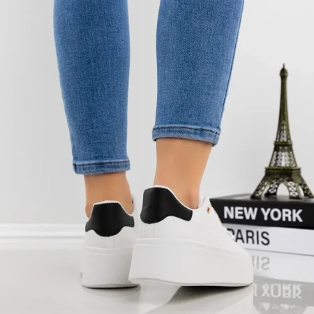 Pantofi Sport Dama cu Platforma YH23 Negru | Givana » Reina.Ro