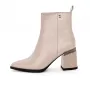 Botine Dama cu Toc gros K10431 Crem | Advancer » Reina.Ro