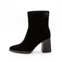 Botine Dama cu Toc gros K11382R Negru | Advancer » Reina.Ro