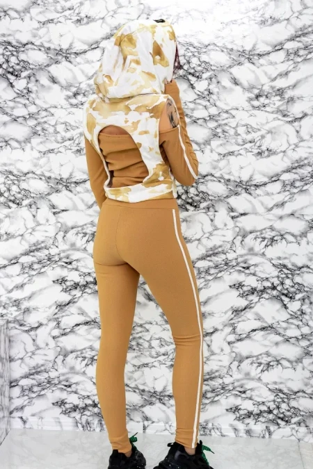 Compleu Dama BKZ1546 Alb-Bej » Reina.Ro