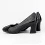 Pantofi cu Toc gros 7395 Negru » Reina.Ro