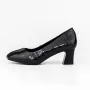 Pantofi cu Toc gros 7395 Negru » Reina.Ro