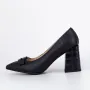 Pantofi cu Toc gros K4321-3667A Negru » Reina.Ro