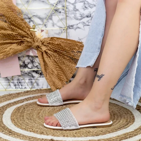 Papuci Dama 2Q5 Alb » Reina.Ro