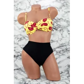 Costum de Baie Dama 3 Piese F65 Galben » Reina.Ro