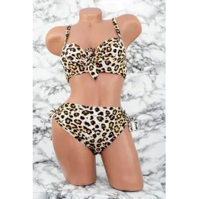 Costum de Baie Dama 2 Piese F66 Leopard » Reina.Ro