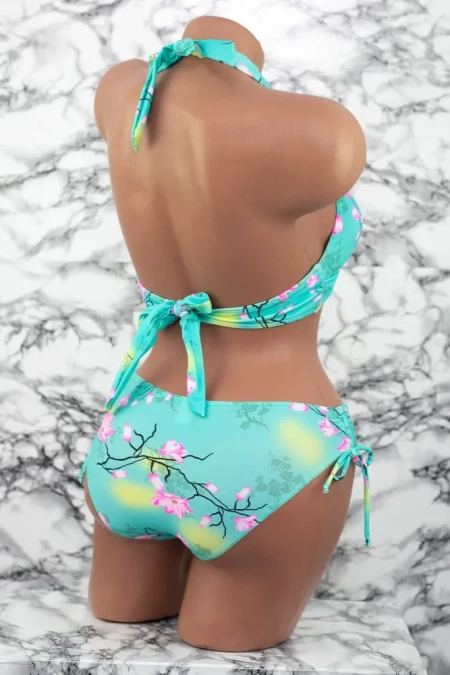 Costum de Baie Dama 2 Piese L28-2 Turcoaz » Reina.Ro