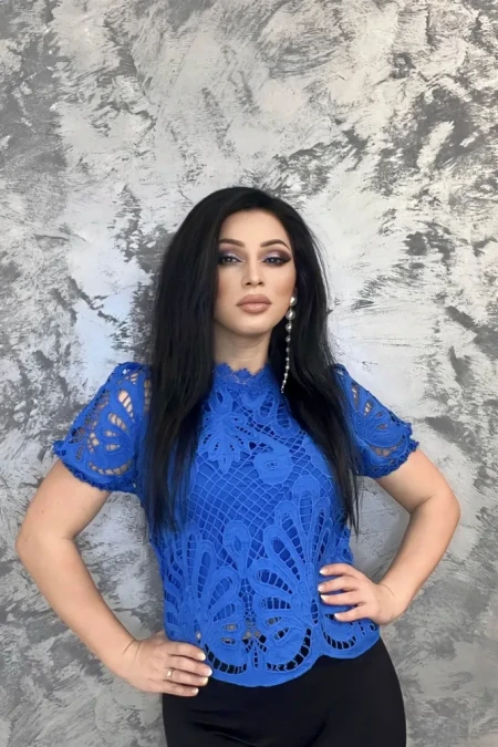 Bluza Dama HB58 Albastru » Reina.Ro