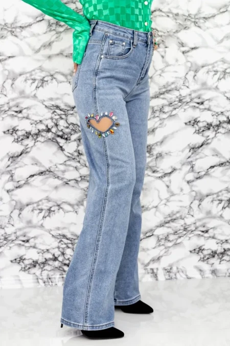 Blugi Dama CHG6067 Albastru » Reina.Ro