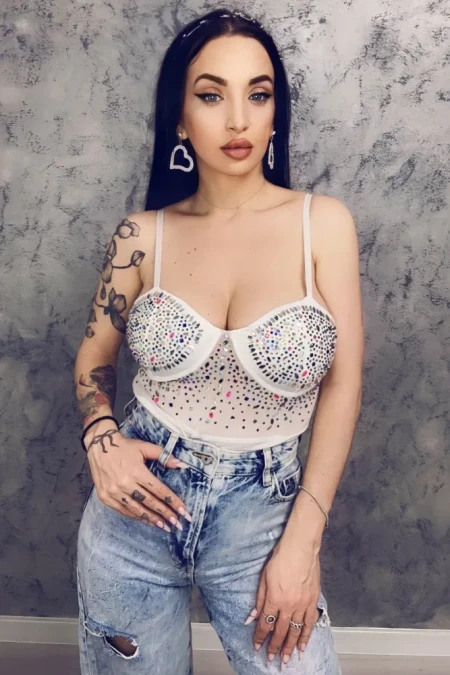 Body Dama TY058 Alb » Reina.Ro