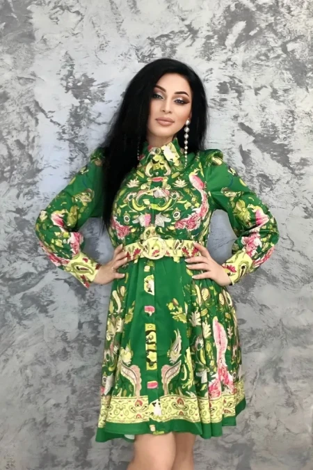 Rochie Dama VMC6913 Verde » Reina.Ro