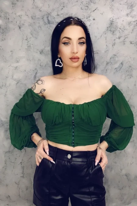 Top Dama YS1671 Verde » Reina.Ro