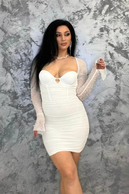 Rochie Dama 858059 Alb » Reina.Ro