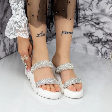 Papuci Dama 2WS12 Alb » Reina.Ro