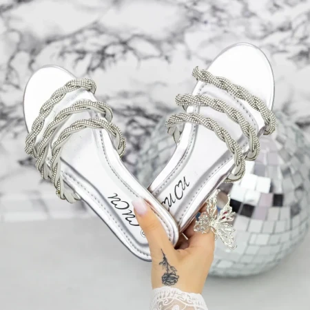 Papuci Dama 2WS5 Argintiu » Reina.Ro