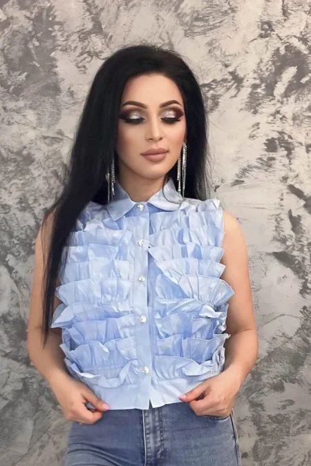 Bluza Dama 9536 Albastru » Reina.Ro