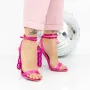 Sandale Dama cu Toc gros 2BD30 Fucsia » Reina.Ro