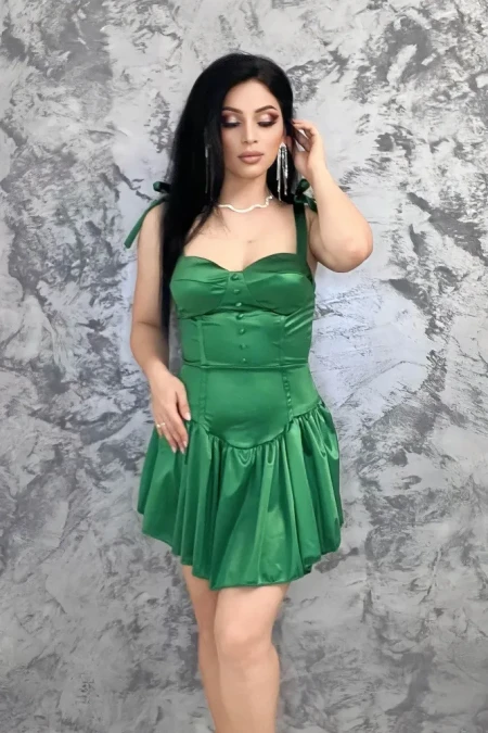 Rochie Dama 10564 Verde inchis » Reina.Ro