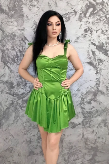 Rochie Dama 10564 Verde deschis » Reina.Ro
