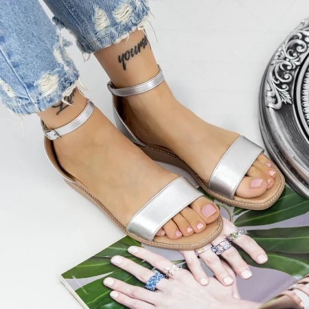 Sandale Dama 2PT6 Argintiu » Reina.Ro