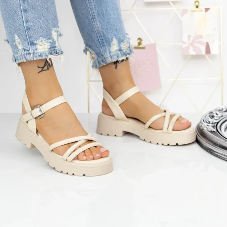 Sandale Dama G689-1 Bej » Reina.Ro