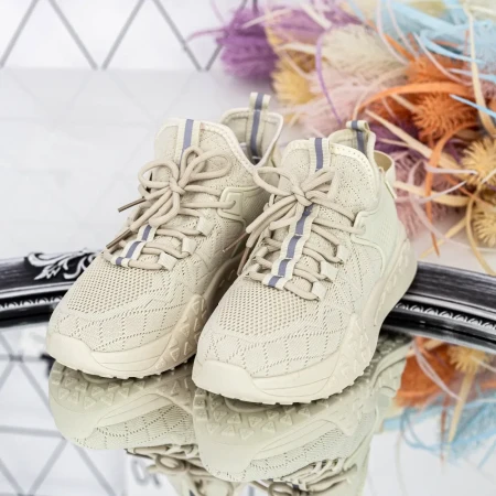 Pantofi Sport Dama  E17 Bej » Reina.Ro