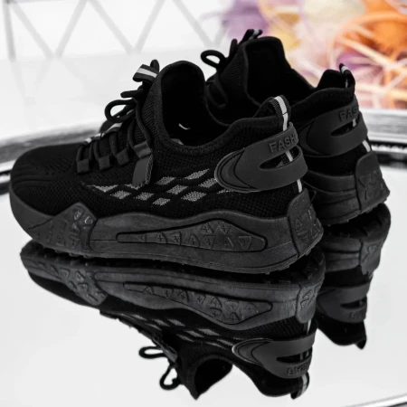 Pantofi Sport Dama  E19 Negru » Reina.Ro