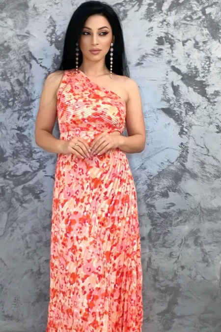 Rochie Dama 51760 Portocaliu » Reina.Ro