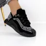 Pantofi Sport Dama 3WL9 Negru-Alb » Reina.Ro