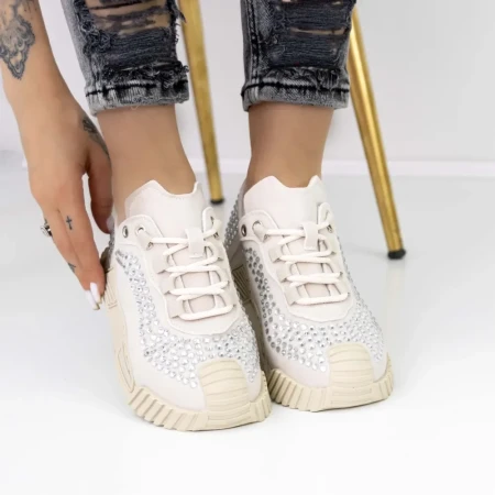 Pantofi Sport Dama 3WL9 Alb » Reina.Ro