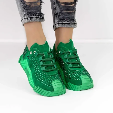 Pantofi Sport Dama 3WL9 Verde » Reina.Ro