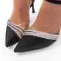 Pantofi cu Toc subtire 3XKK12 Negru » Reina.Ro