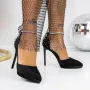 Pantofi Stiletto 3DC16 Negru » Reina.Ro