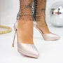 Pantofi Stiletto 3DC16 Champagne » Reina.Ro