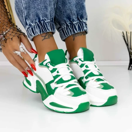 Pantofi Sport Dama 3WL7 Verde » Reina.Ro