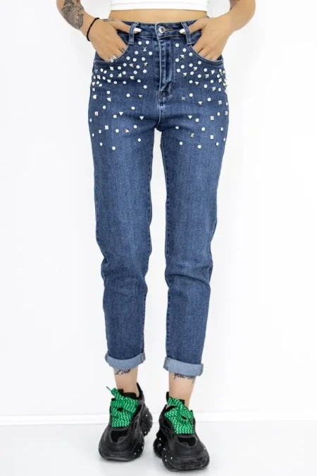 Blugi Dama GH7619B Albastru » Reina.Ro