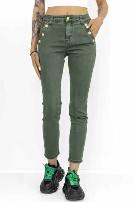 Blugi Dama HW-55D Verde » Reina.Ro