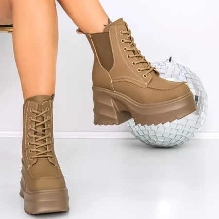 Ghete Dama cu Platforma 3SJN8 Maro » Reina.Ro