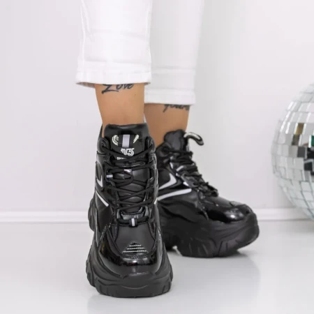 Ghete Dama 3SJN2 Negru » Reina.Ro